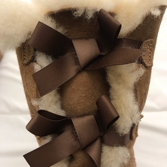 Womens UGG® Bailey Bow II Boot - Chestnut - Picture 14 of 15